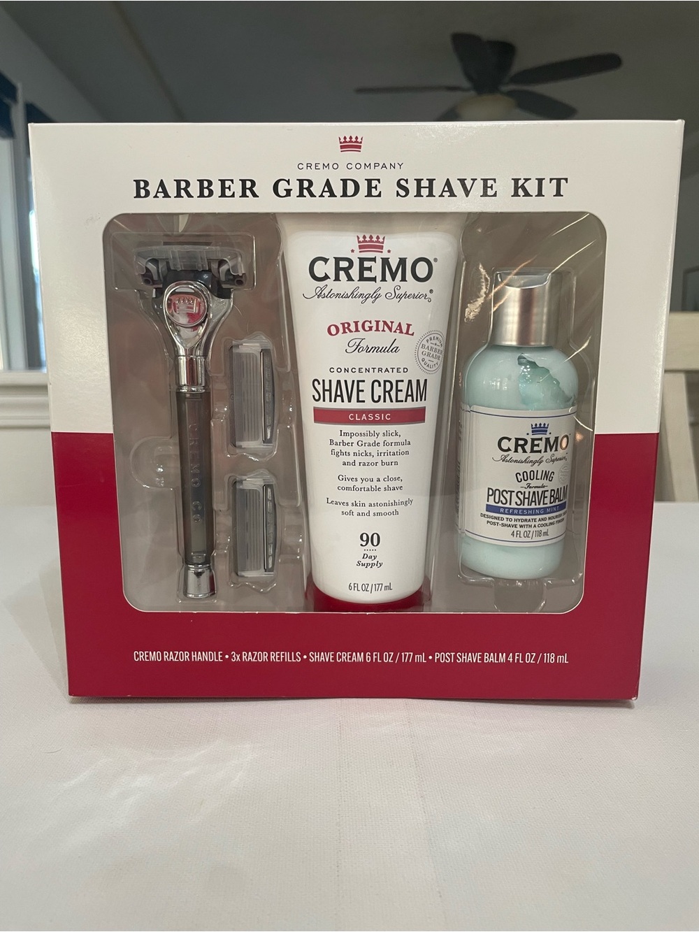 CREMO SHAVE KIT BARBER GRADE CREMO COMPANY BRAND NEW